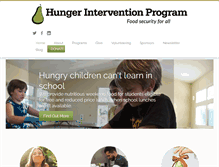 Tablet Screenshot of hungerintervention.org